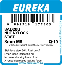 8AD20 - Nylock Nut ST/ST -8AD20_label_T
